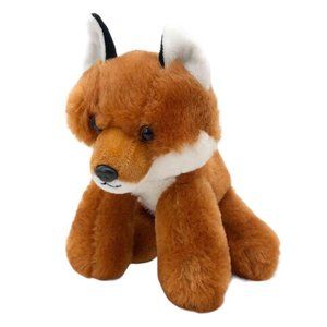 The Petting Zoo 8" Orange-Brown Fox Plush Stuffed Forest Animal Very Soft Foxes